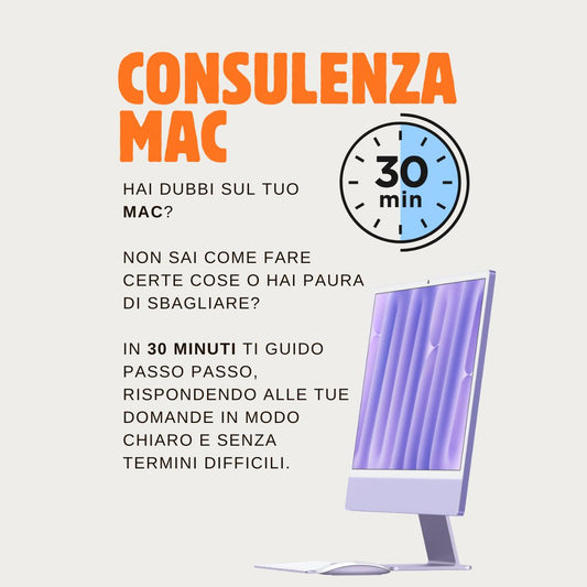 Consulenza Mac – 30 minuti | Aiuto rapido e pratico